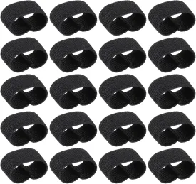 20 PCS Elastic Belt Keepers, Black Nylon Belt Loop Stays Backpack Strap Keeper Tactical Belts Keepers Strap Holder for Men Women for Securing Belts Backpacks Slings