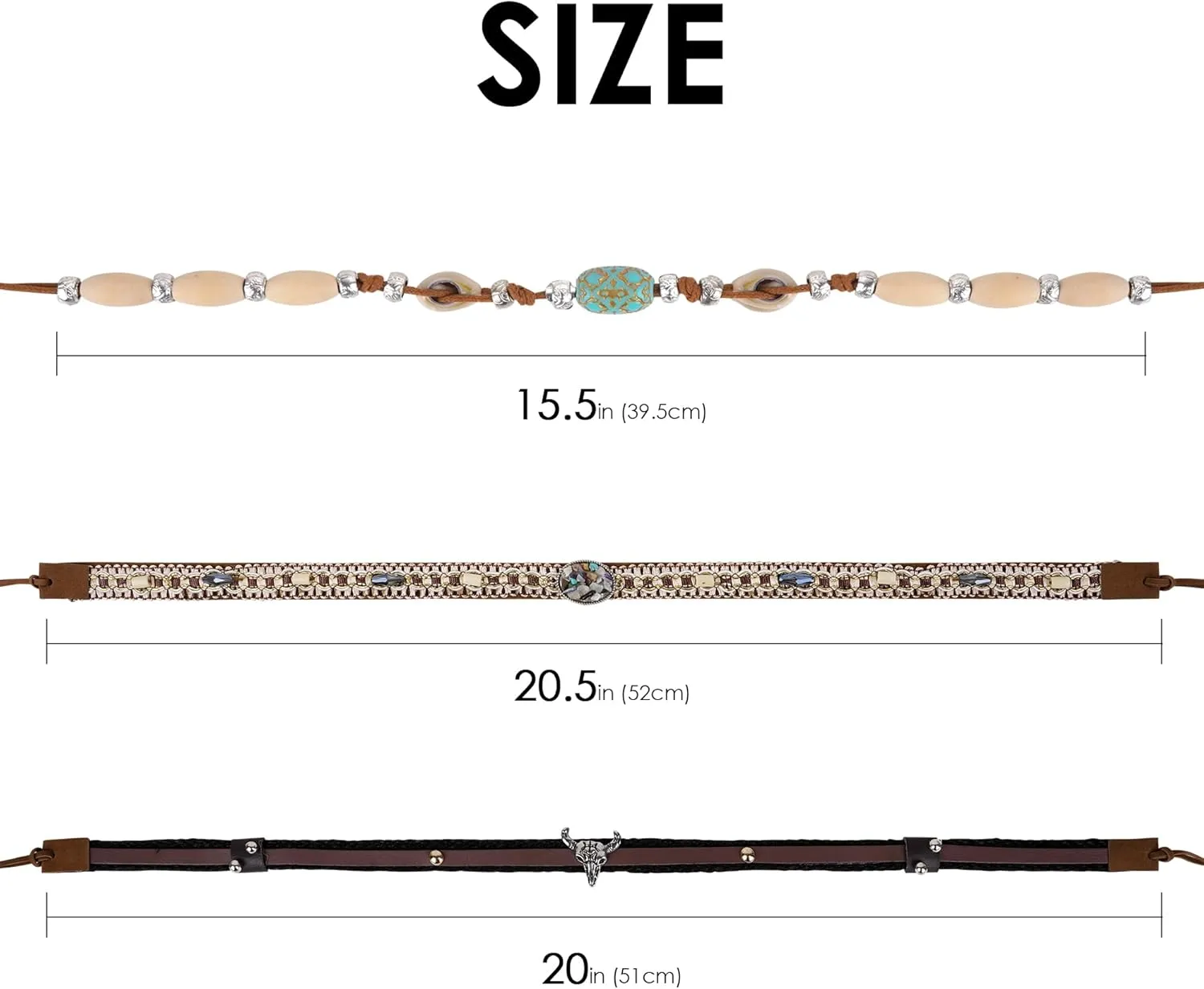 4 Pack Bling Rhinestone Cowboy Hat Bands, Adjustable Cowgirl Hat Belt, Cowboy Hatband Hat Jewelry for Women Men