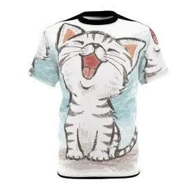 Adorable American Shorthair Cat Cartoon T-Shirt