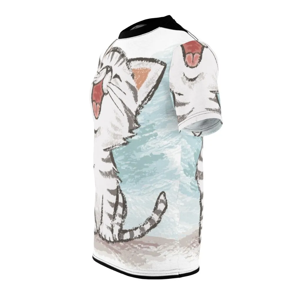 Adorable American Shorthair Cat Cartoon T-Shirt