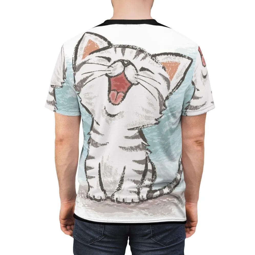 Adorable American Shorthair Cat Cartoon T-Shirt
