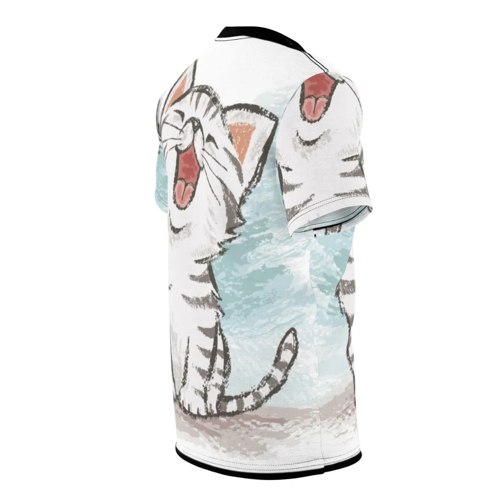Adorable American Shorthair Cat Cartoon T-Shirt