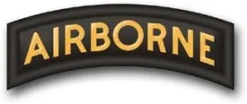 Airborne Tab Decal Sticker 3.8"