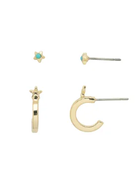 Asteria Stud and Huggie Set Earrings - EFM1BGSTO