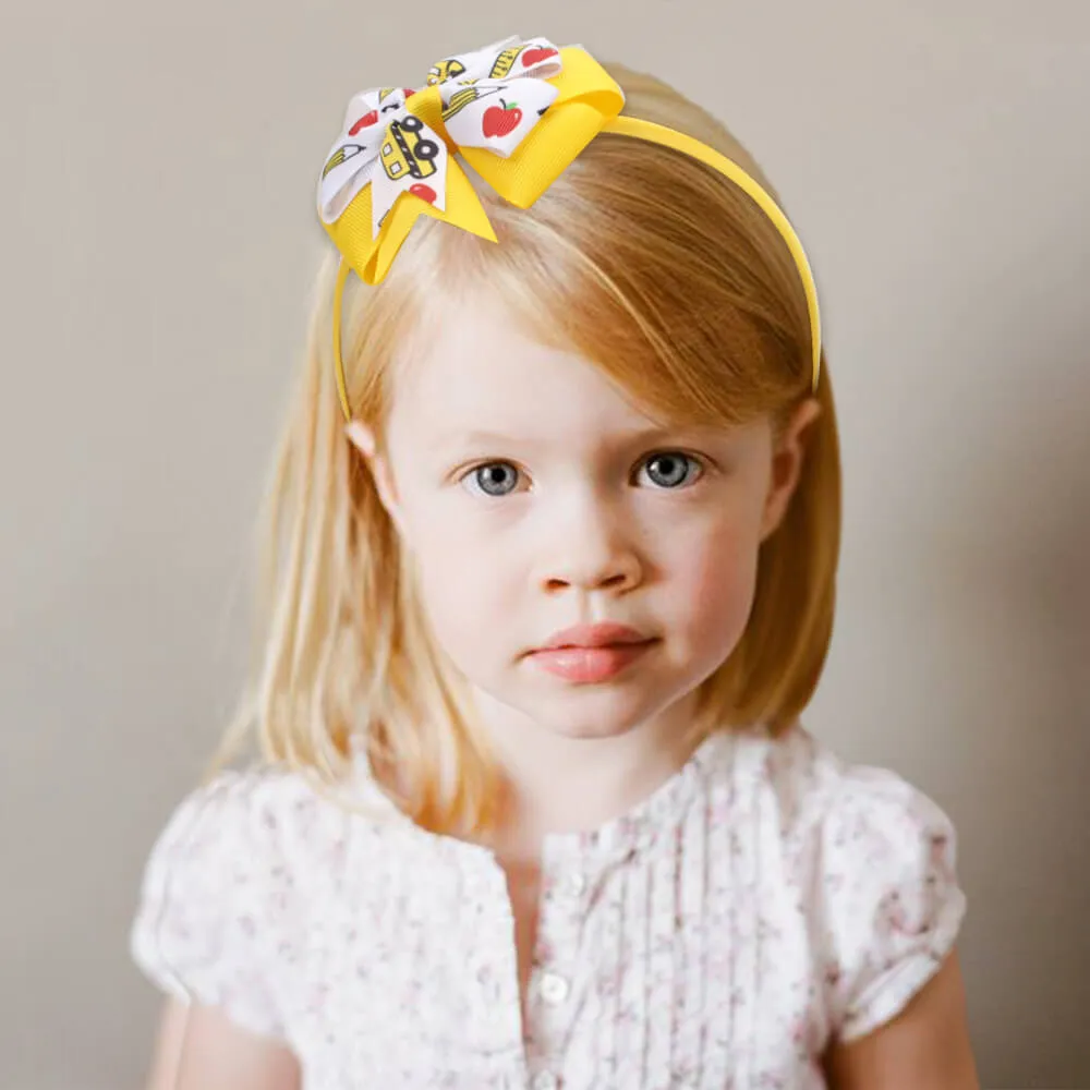 Back to School Hairbands for Girls