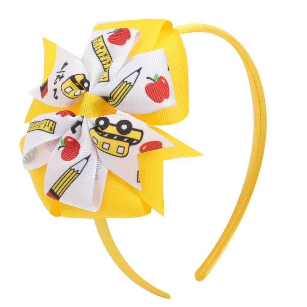 Back to School Hairbands for Girls
