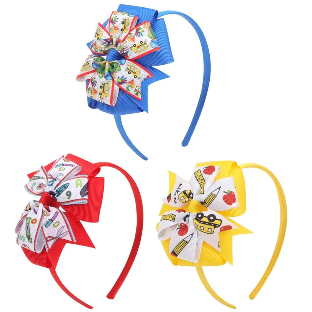 Back to School Hairbands for Girls