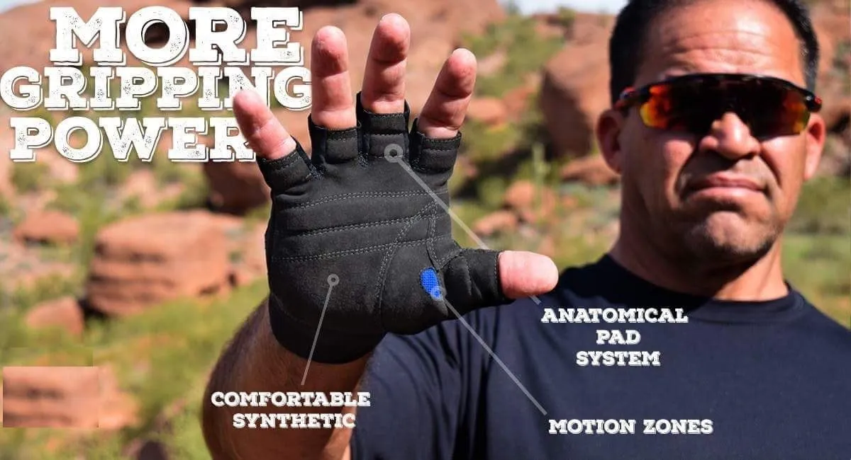 Bionic Gloves  The Synthetic ReliefGrip (SRG) Fitness Gloves w/Patented Anatomical Relief Pad System (Pair)