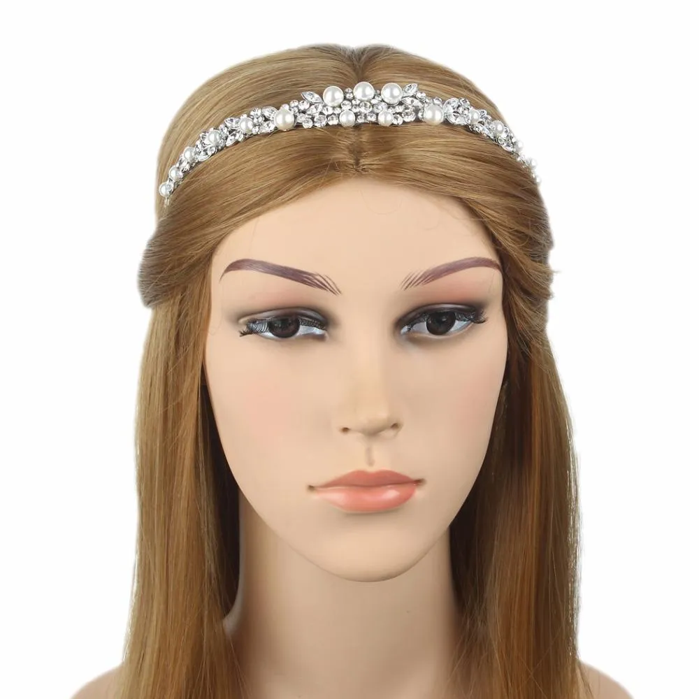 Bridal Elegant Simple Hair Piece Headband Crown