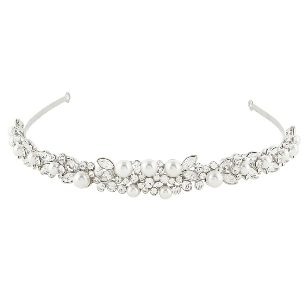 Bridal Elegant Simple Hair Piece Headband Crown