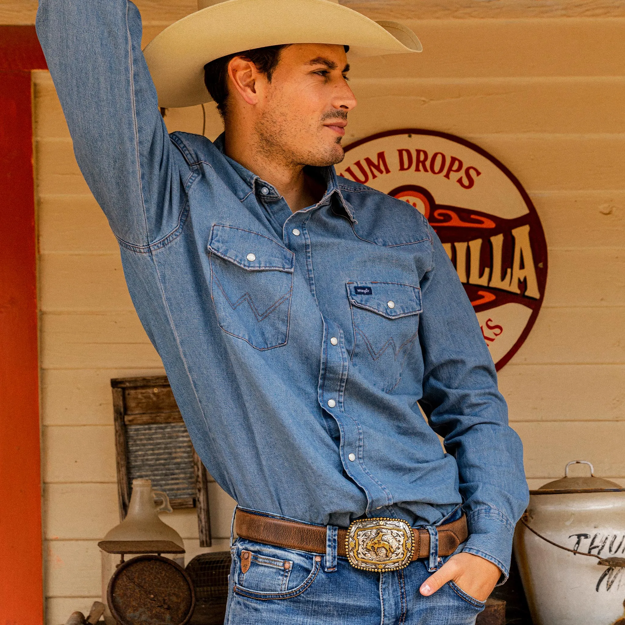 Bronc Rider Beaded Edge Buckle