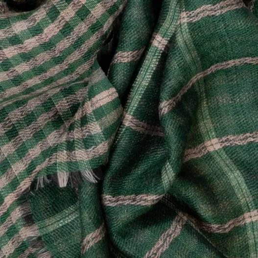 Broughton Reversible Silk and Wool Scarf