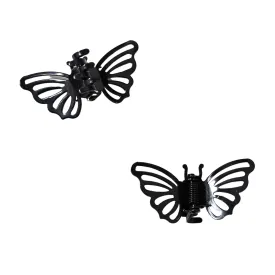 Butterfly Hair Clips in Black