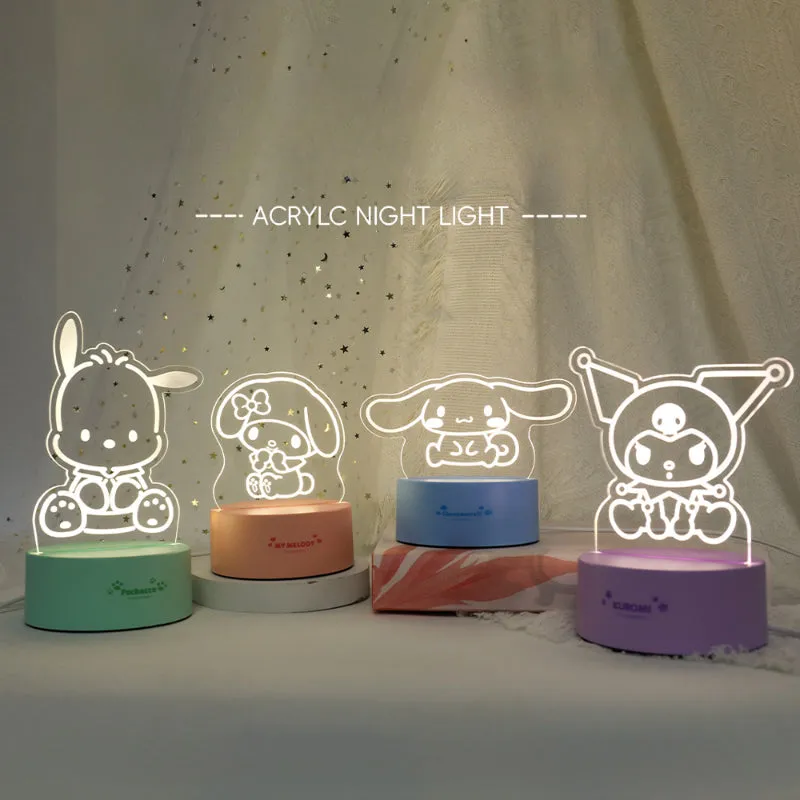 Cartoon Acrylic Nightlight - Lovesickdoe