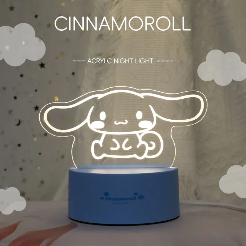 Cartoon Acrylic Nightlight - Lovesickdoe