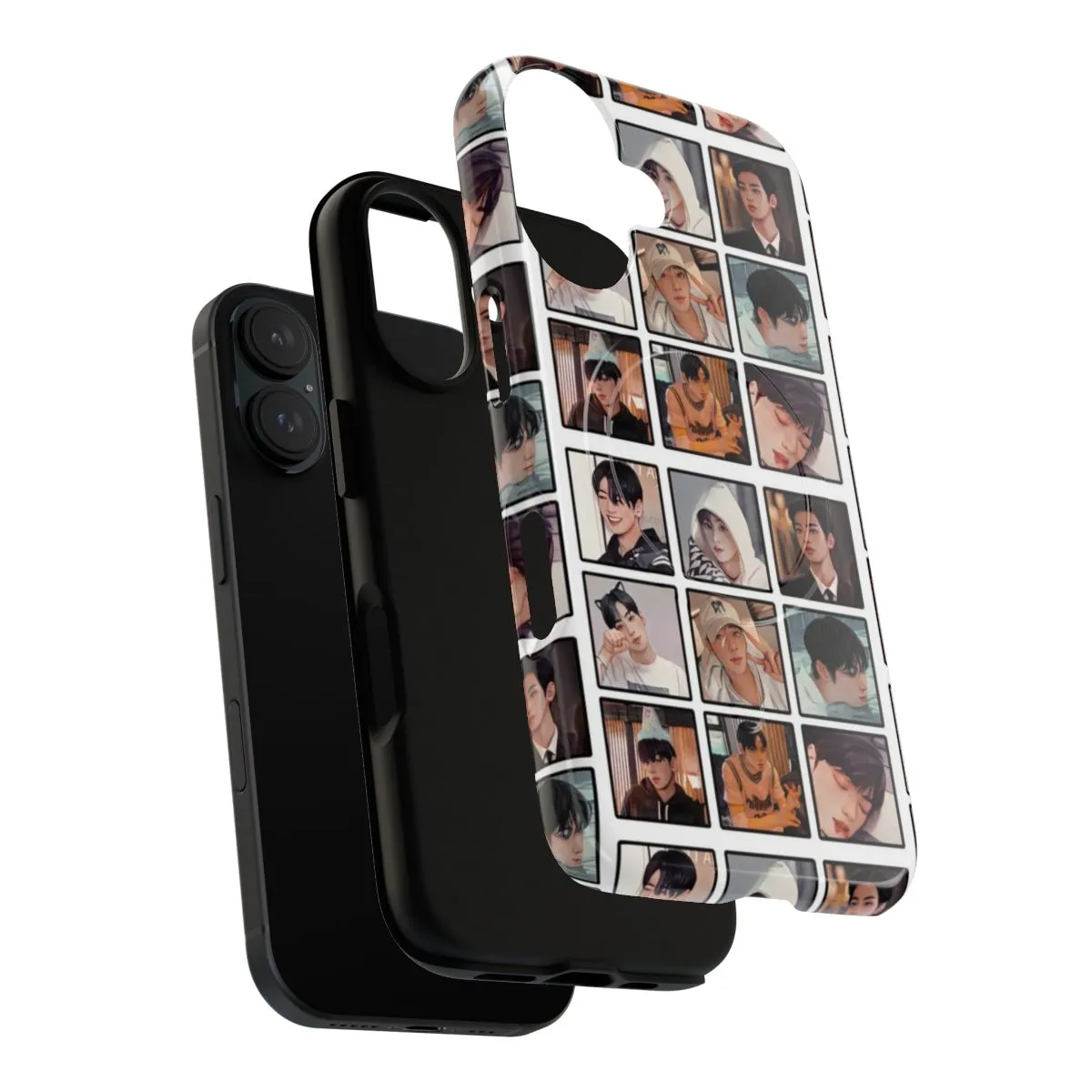 Cartoon Inspired Cha Eunwoo Themed Magnetic Phone Cases