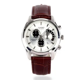 Casio Edifice Women's Brown Leather Strap Chronograph Watch