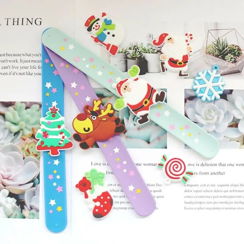 Christmas Slap Wristbands (Pack of 4)