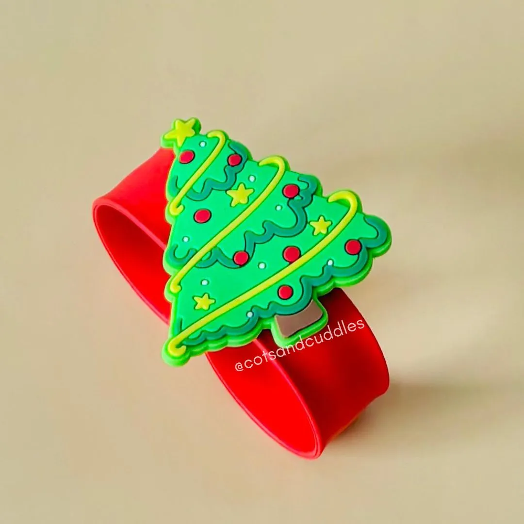 Christmas Themed Slap Band for Kids (Random Design) (1pc)