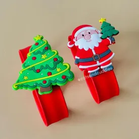 Christmas Themed Slap Band for Kids (Random Design) (1pc)