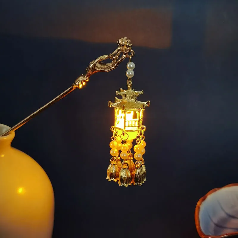 Classical Hairpin Oriental Luminous Pavilion Shape Design