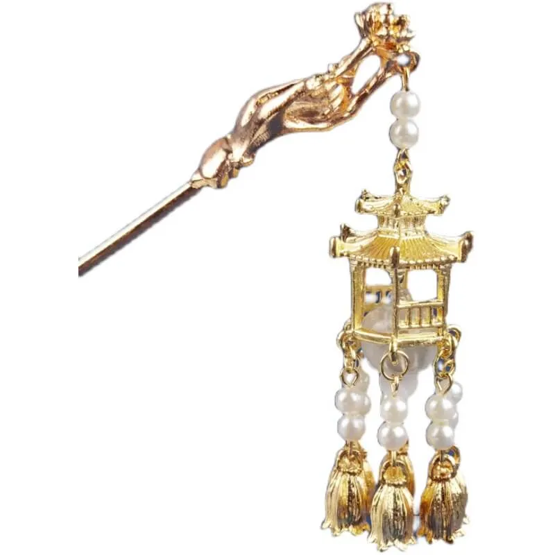 Classical Hairpin Oriental Luminous Pavilion Shape Design