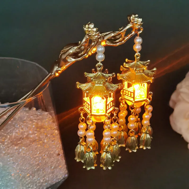 Classical Hairpin Oriental Luminous Pavilion Shape Design