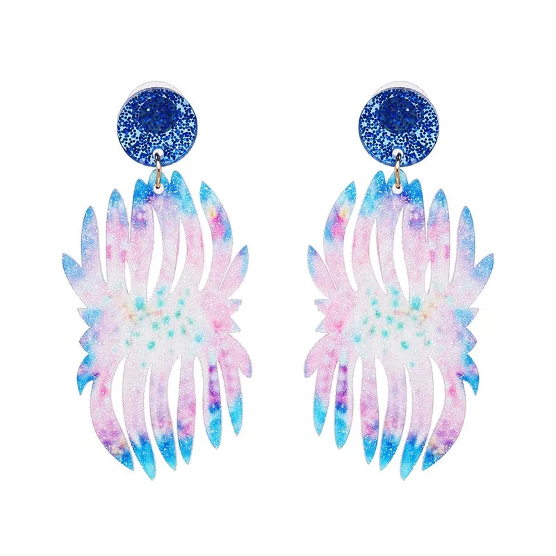 Coral Burst Earrings