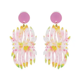 Coral Burst Earrings