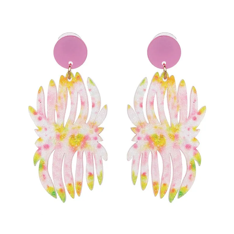 Coral Burst Earrings