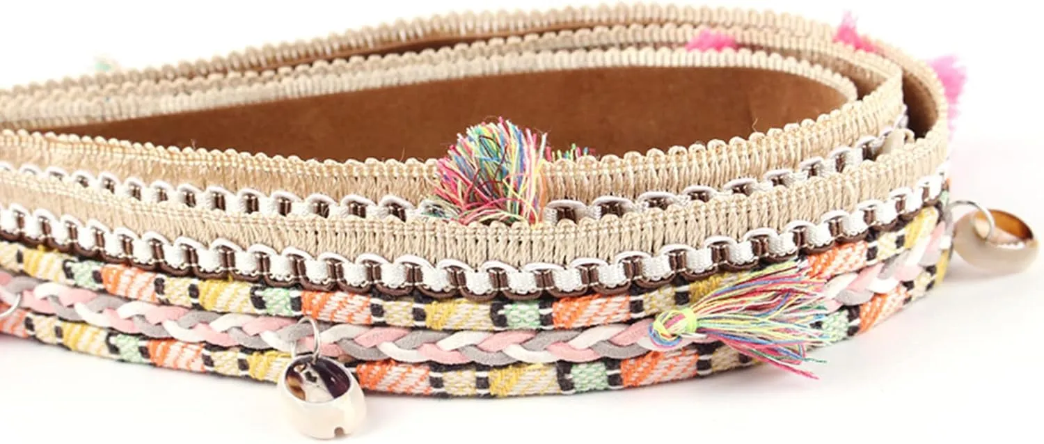 Cowboy Hat Band for Women Western Hat Belt Rope Hat Band Beaded Hatband Mexican Hat Band