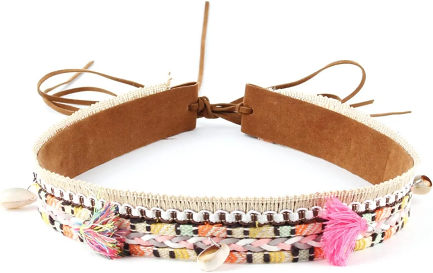 Cowboy Hat Band for Women Western Hat Belt Rope Hat Band Beaded Hatband Mexican Hat Band
