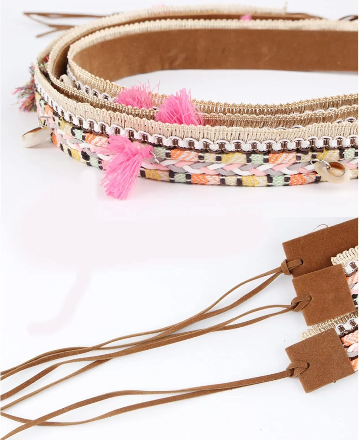 Cowboy Hat Band for Women Western Hat Belt Rope Hat Band Beaded Hatband Mexican Hat Band