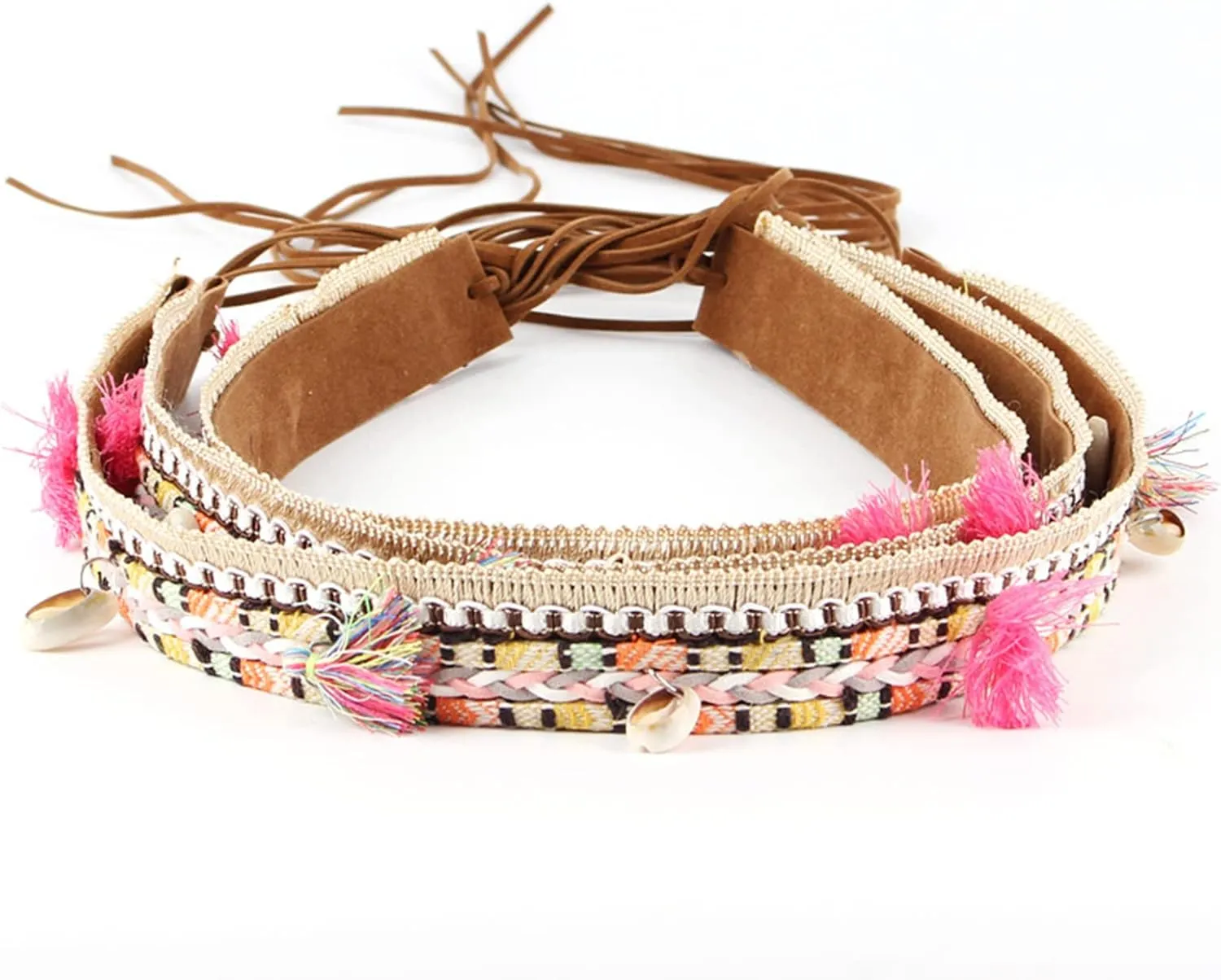 Cowboy Hat Band for Women Western Hat Belt Rope Hat Band Beaded Hatband Mexican Hat Band
