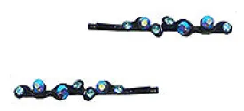 Crystals Hairpins  #NM86300-1black