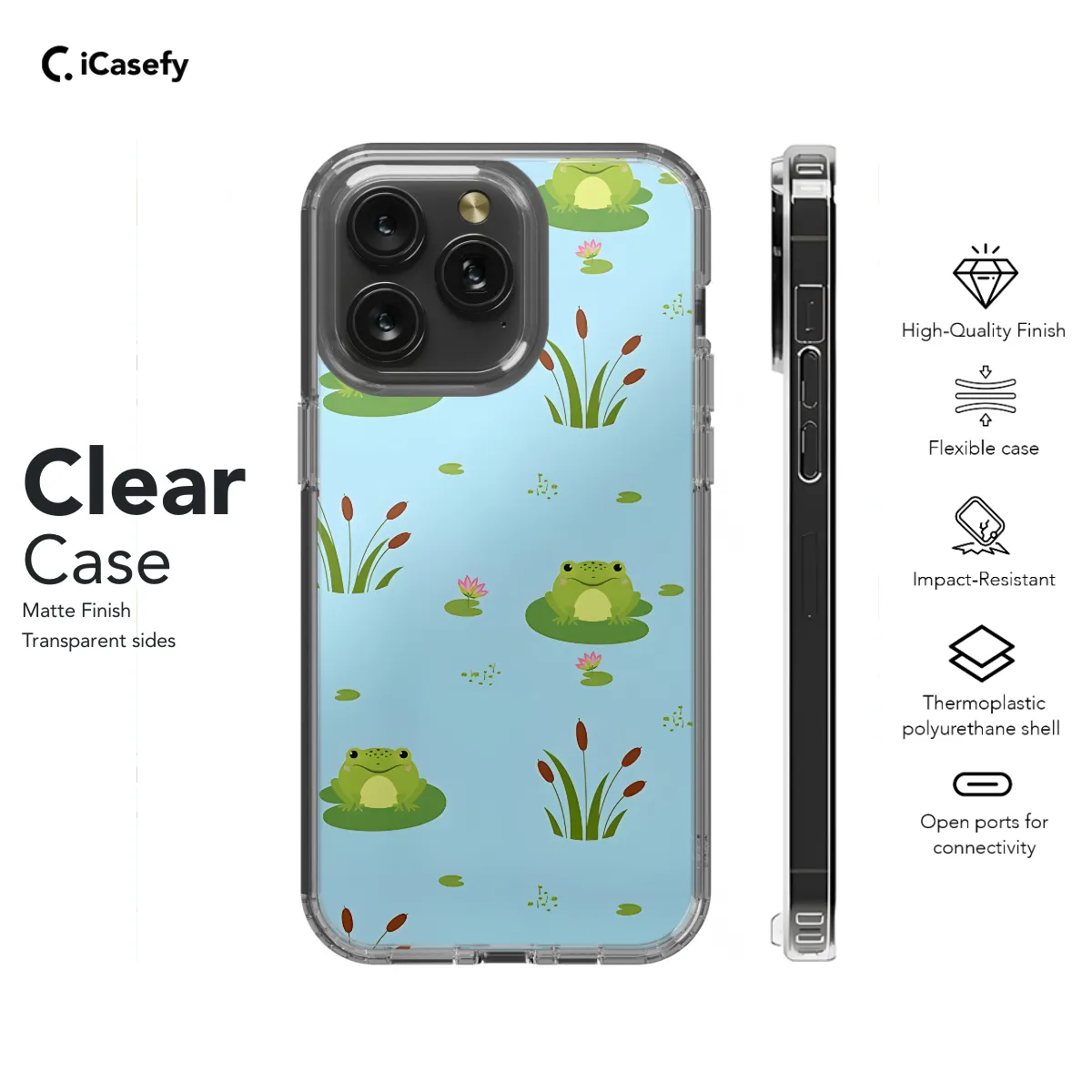 Cute frog Phone Case iPhone Samsung Cover Pixel 1155