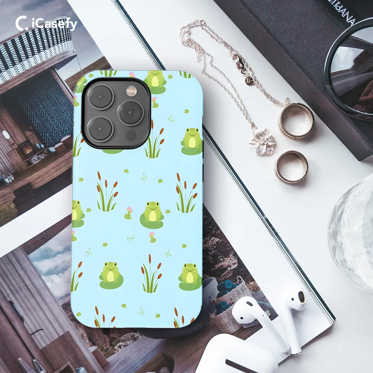 Cute frog Phone Case iPhone Samsung Cover Pixel 1155