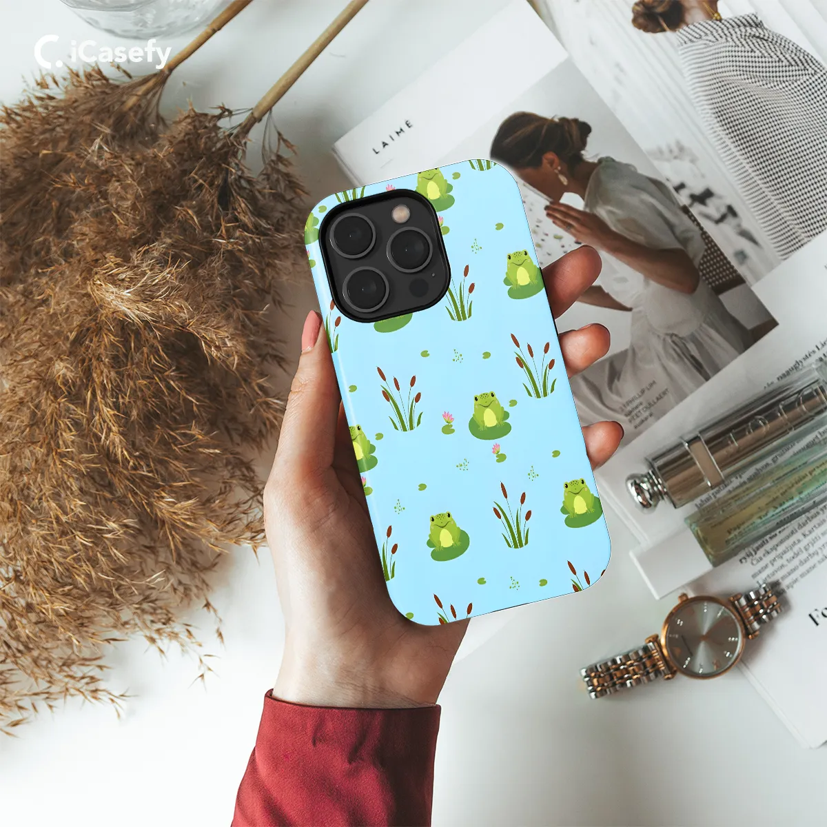 Cute frog Phone Case iPhone Samsung Cover Pixel 1155