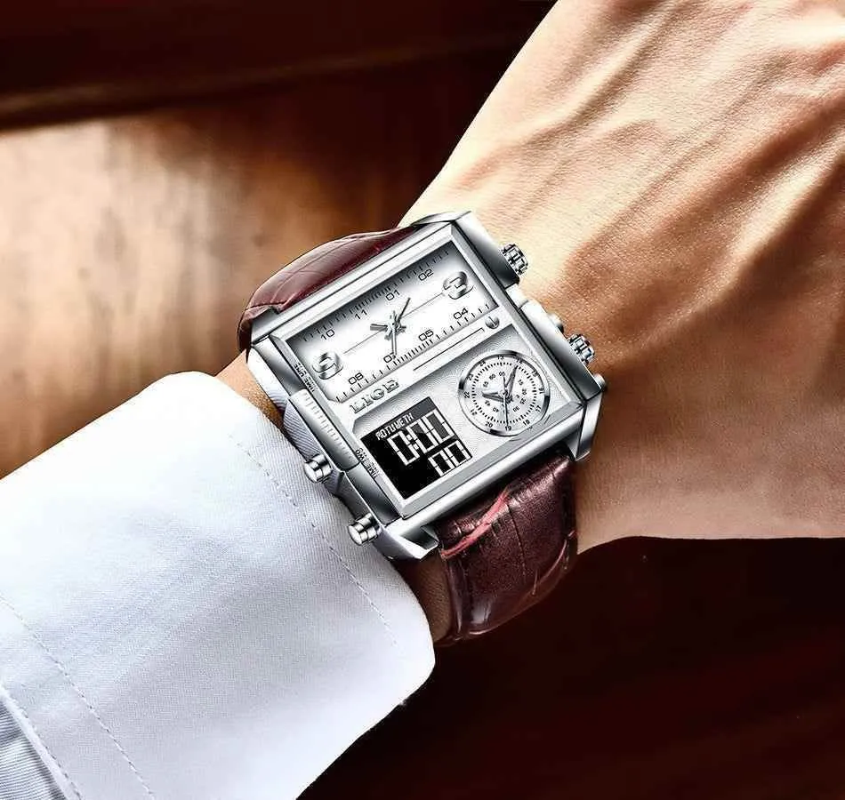Digital Quartz Men's Simple Watches SWWS34 Waterproof Wristwatch