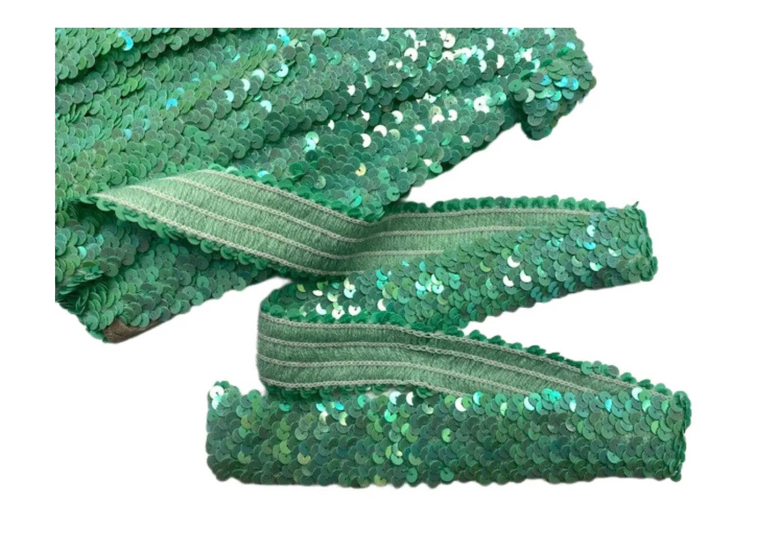 Elasticated Iridescent Sequinned Trim