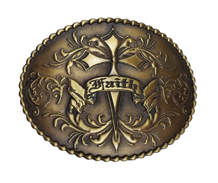 Faith Cross Belt Buckle