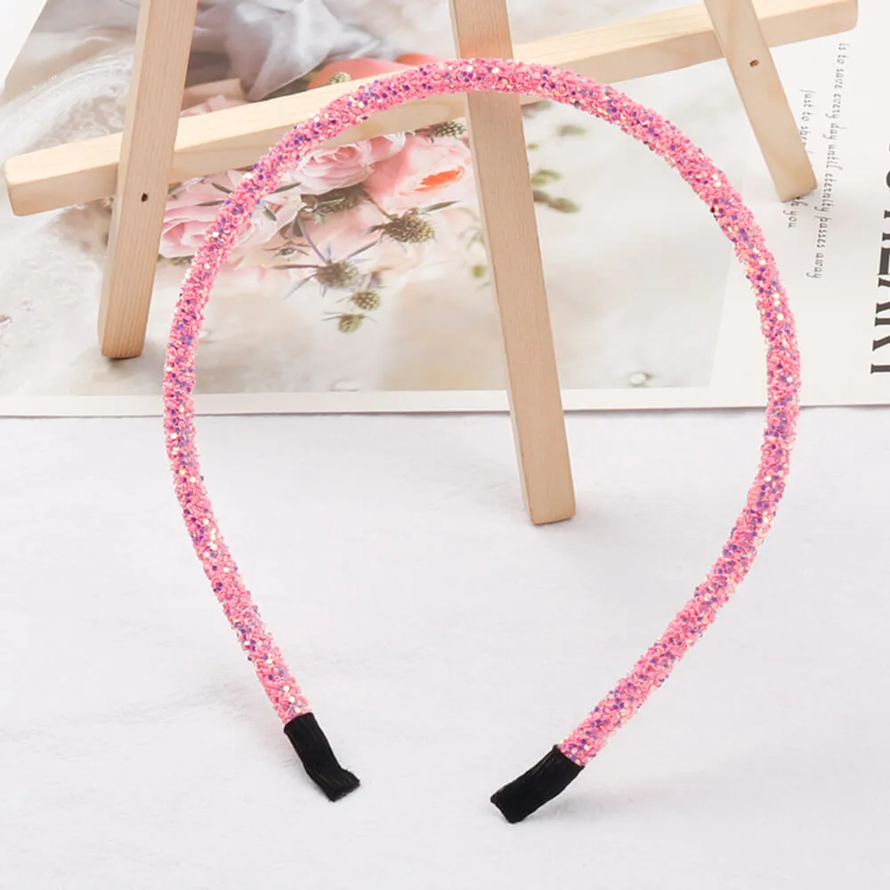 Girls Glitter Hairbands | Candy Color Sparkle Headbands