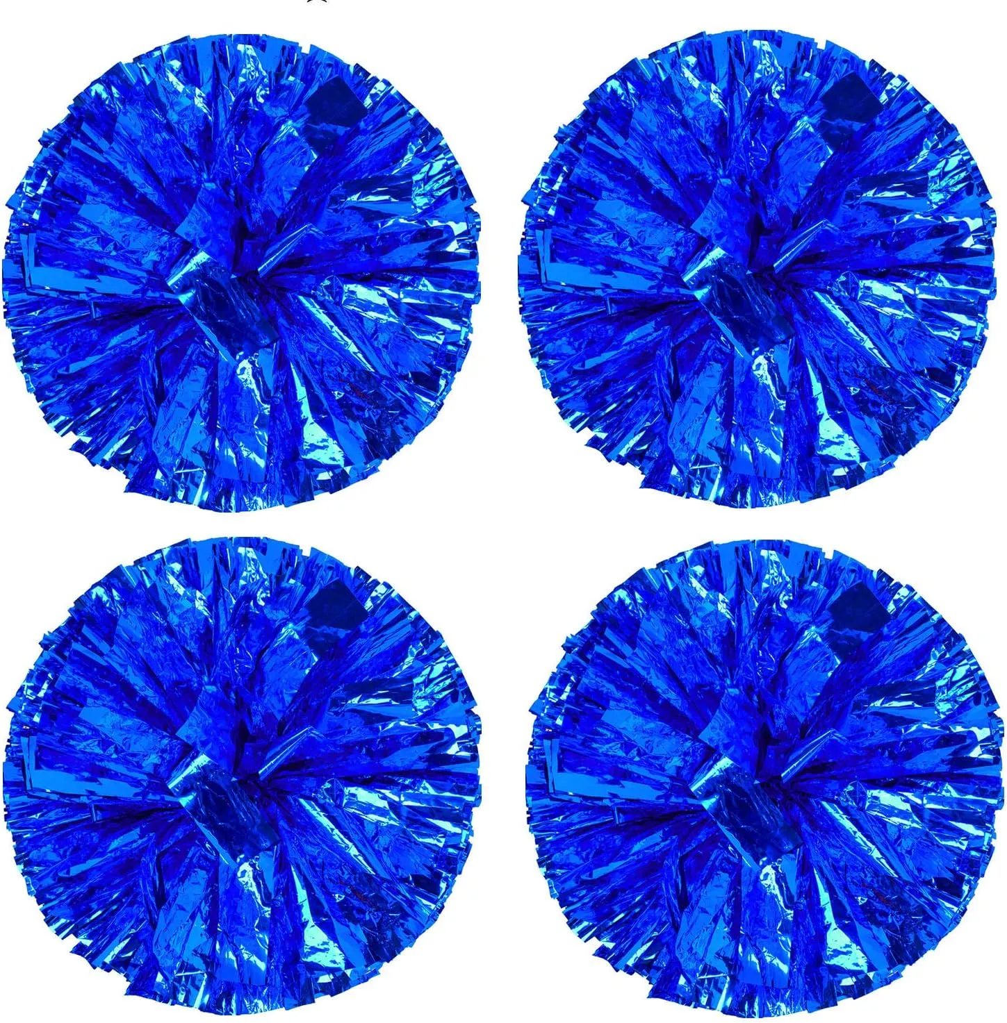 Hlonon 4 Pack Cheerleader Pom Poms Sports Dance Cheer Plastic Pom Poms Cheerleading for Sports Team Spirit Cheering