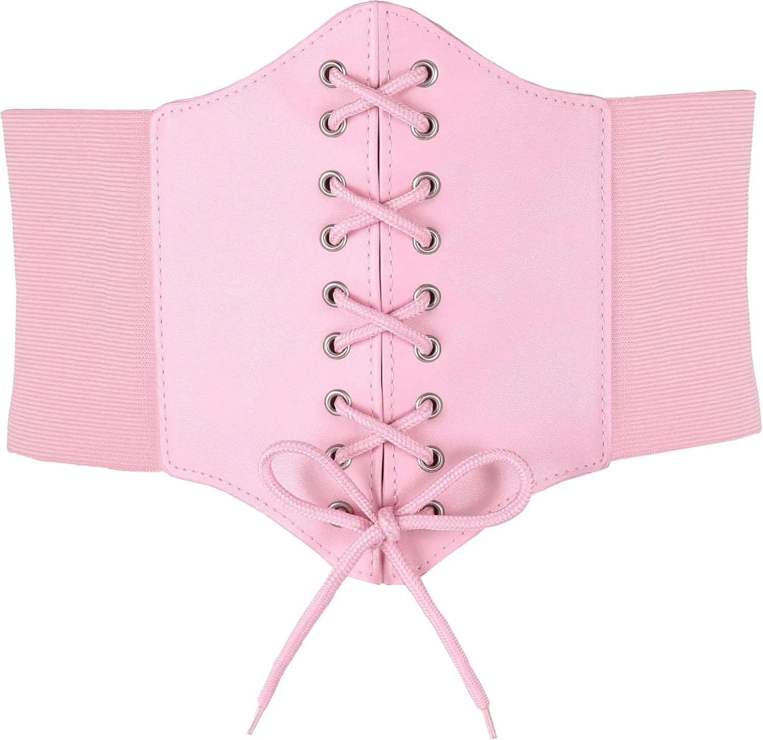 Hoerev Corsets Belt Tops Leather Vest Pirate Halloween Costume Lace Up Waist Belt Bustiers Corsets For Women