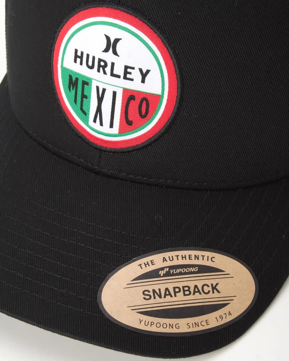 Hurley Men??s Trucker Hat - Flat Brim Mesh Baseball Cap and Hats for Men with Adjustable Snapback Closure