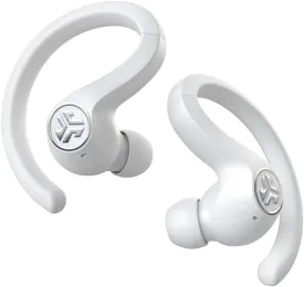 JLab JBuds Air Sport True Wireless Bluetooth Earbuds   Charging Case, White, IP66 Sweat Resistance, Class 1 Bluetooth 5.0 Connection, 3 EQ Sound Settings Signature, Balanced, Bass Boost