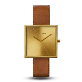 Kvadrat - Gold | Gold | Brown