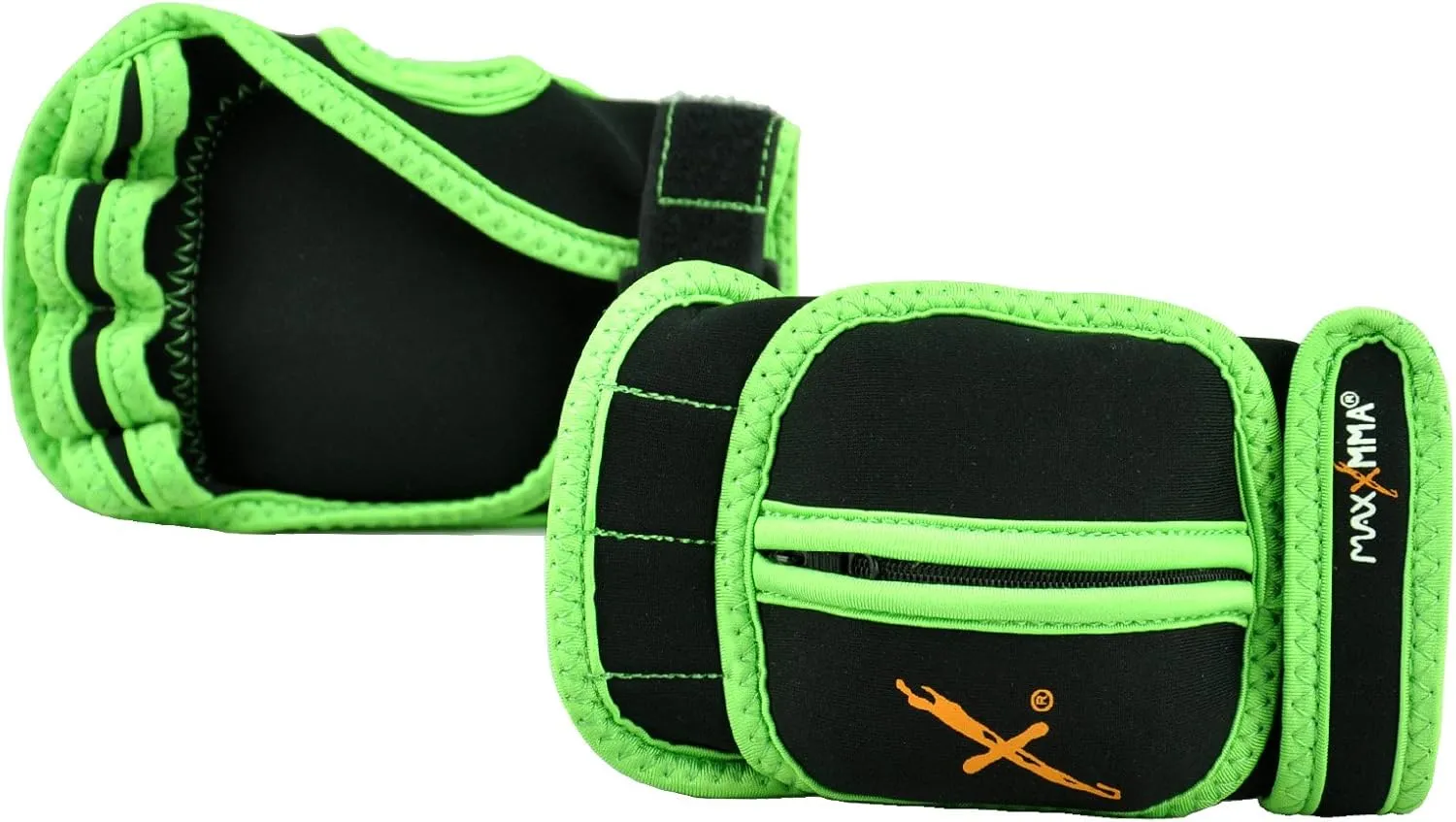 MaxxMMA Adjustable Weighted Gloves, 2 lb. Set - Removable Weight (2 x 0.5 lb. Each Glove) for Sculpting MMA Kickboxing Cardio Aerobics Hand Speed Coordination Shoulder Strength