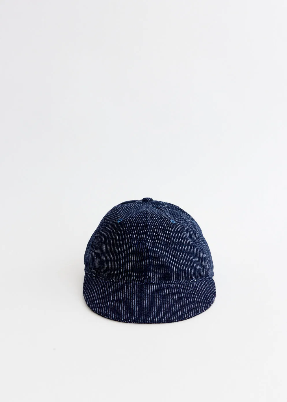 Mid 20th Century Japanese Dot Stripe Cotton Cap