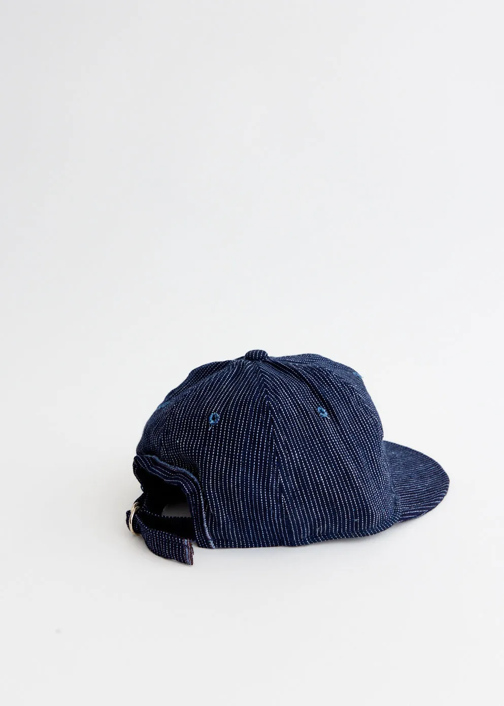 Mid 20th Century Japanese Dot Stripe Cotton Cap